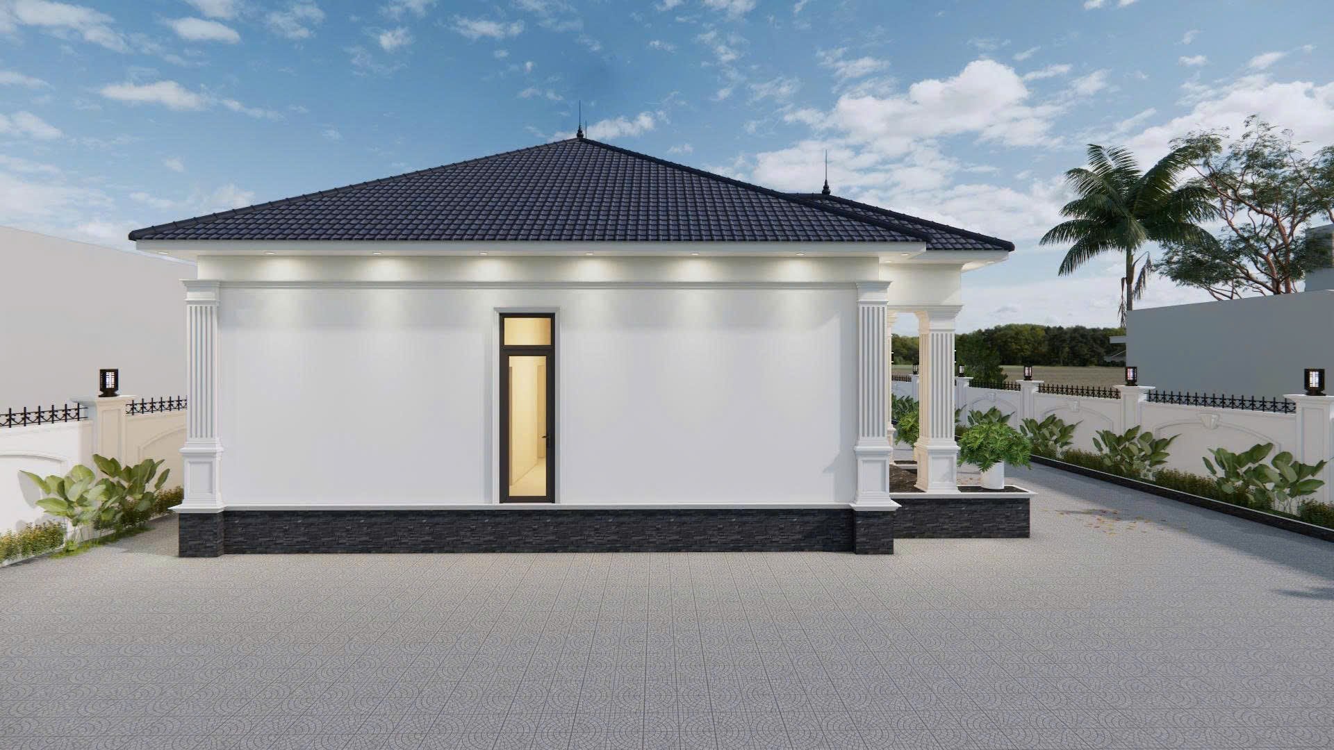 Phối cảnh biệt thự mái Nhật — Trần Gia Phát